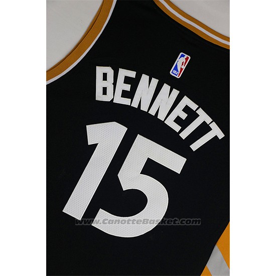 Maglia Toronto Raptors Anthony Bennett #15 Nero Or